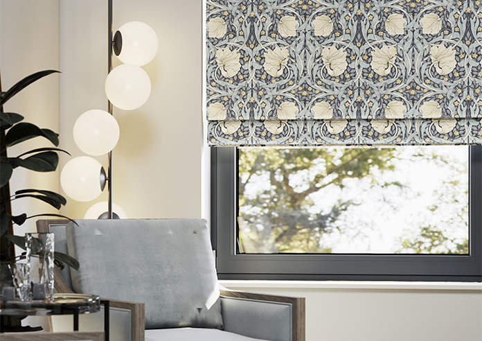 William Morris At Home Pimpernel, Indigo - Twist&Fit Roman Blind - Image 5